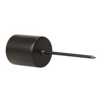 Itens Castiçal de fixação, preto, Ø3,2cm, 4 peças