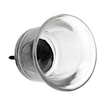 Itens Porta-velas para velas de vidro transparente Ø6cm H10cm 2 unidades