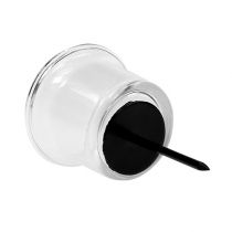 Itens Porta-velas para velas de vidro transparente Ø6cm H10cm 2 unidades