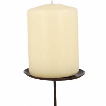 Itens Castiçal marrom Ø6cm 4 unidades