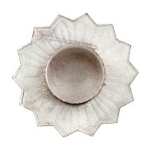 Itens Porta-velas para velas Tealight Castiçal Creme Ø9cm 4 unidades
