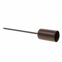 Itens Castiçal para velas marrom Ø2,3cm Alt.14cm 4 unid.