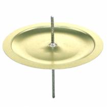 Itens Castiçal com espinho dourado Ø6cm 36 un