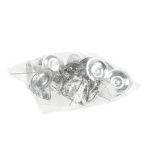 Itens Castiçal com espinho prata Ø5cm 36 un