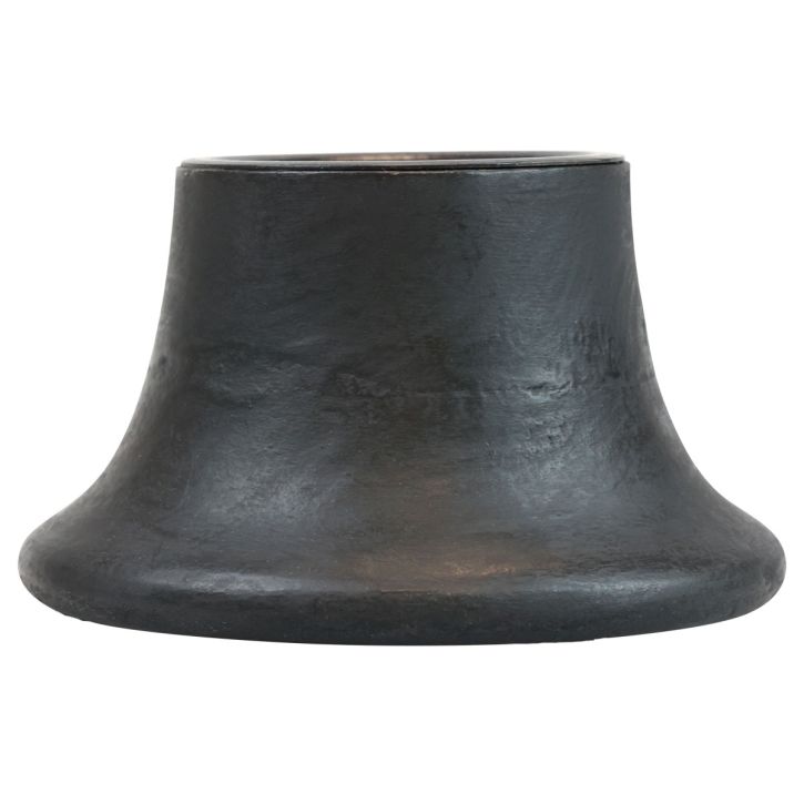 Castiçal preto castiçal de cerâmica Ø12,5cm Alt.7cm