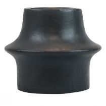 Castiçal Tealight castiçal preto cerâmica Ø12cm Alt.9cm