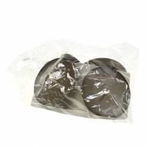 Itens Castiçal plug-in 8cm marrom 4 unidades