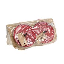 Itens Suporte de vela para furar Ø8cm vermelho 4 unidades