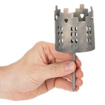 Itens Porta-velas e suporte para velas pequenas com ponta, design de casinha, 6 cm, 2 peças