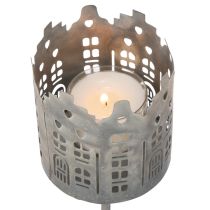 Itens Porta-velas e suporte para velas pequenas com ponta, design de casinha, 6 cm, 2 peças