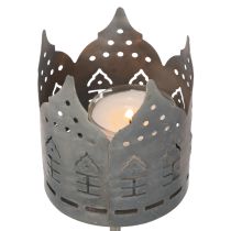 Itens Castiçais para velas pequenas com ponta, em formato de casinha, para velas de pilar, 6 cm, 2 peças