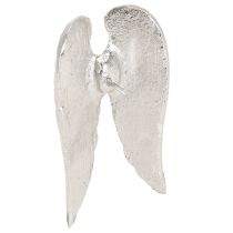 Itens Alfinetes de vela asas de anjo de Natal prata 4×7cm 4 peças