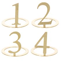 Itens Conjunto de 4 anéis para velas cônicas numeradas para coroa do Advento, 3 cm