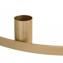 Itens Suporte para vela cônica, metal, dourado fosco, Ø35cm