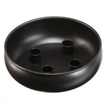 Itens Tigela de vela castiçal preto com ímãs Ø20cm