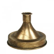 Itens Castiçal Castiçal de Metal Dourado Aspecto Antigo A8,5cm