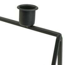 Itens Castiçal Coroa do Advento Castiçal Preto L38cm Alt31cm