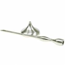 Itens Castiçal prata antigo Alt.31cm