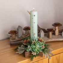 Castiçal, decoração de mesa de Natal, castiçal estrela H7cm Ø20cm/6.5cm