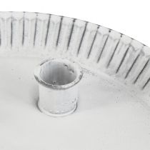 Itens Forma para bolo prato de vela com 4 castiçais brancos Ø25cm