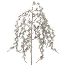 Itens Ramo de pinheiro artificial com pinhas, ramo de pinheiro decorativo, artificial, 80 cm, 3 peças
