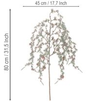 Itens Ramo de pinheiro artificial com pinhas, ramo de pinheiro decorativo, artificial, 80 cm, 3 peças