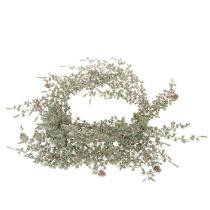 Itens Guirlanda artificial com pinhas e ramos de pinheiro para decoração, 185 cm