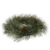 Itens Coroa artificial de ramos de pinheiro com pinhas, 60 cm
