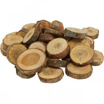 Itens Discos de madeira deco granulado madeira de pinho redondo Ø2–3cm 500g
