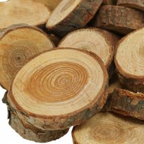 Discos de madeira deco granulado madeira de pinho redondo Ø2–3cm 500g