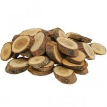 Itens Discos de madeira deco granulado madeira pinho oval Ø4-5cm 500g