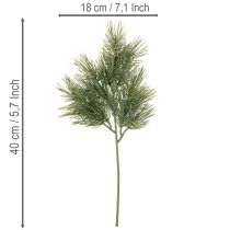 Itens Ramo de pinheiro artificial para decoração de inverno, 40 cm, 4 peças
