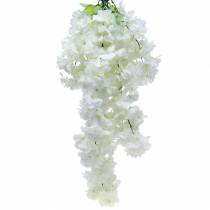Itens Ramo de flor de cerejeira com 5 ramos brancos artificiais 75cm