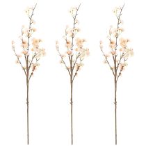 Itens Ramo decorativo florido com delicadas flores de cerejeira, 83 cm, 3 peças