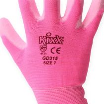 Itens Kixx luvas de jardim tamanho 7 rosa, rosa