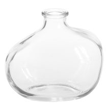 Itens Vaso de vidro pequeno, mini vaso moderno, vidro transparente 11×6×10cm