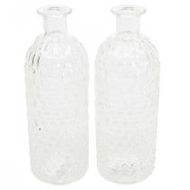 Vaso de vidro pequeno vaso de favo de mel vaso decorativo vidro H20cm 6pcs