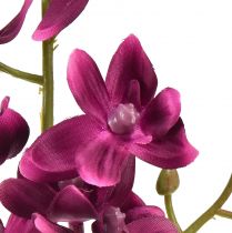Itens Flor Artificial Pequena Orquídea Phalaenopsis Fuchisa 30cm
