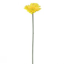 Itens Flores artificiais Gérbera amarela 45cm