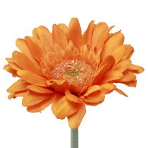 Itens Flores artificiais Gérbera Laranja 45cm