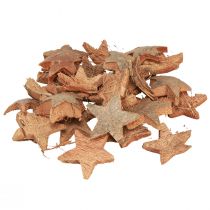 Itens Decoração de estrela de coco natural decoração de natal natural 5,5-7cm 30 unidades