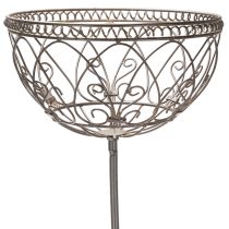 Itens Cesto de jardim em metal, item decorativo em estilo vintage para uso elegante ao ar livre, 95 cm