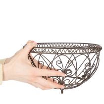 Itens Cesto de jardim em metal, item decorativo em estilo vintage para uso elegante ao ar livre, 95 cm