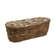 Tigela de cesto, plantador, cesto de madeira para plantar natureza C41cm A13,5