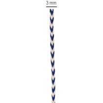 Itens Fita/cordão listrado para decoração criativa de presentes, 3 mm de espessura, 20 m de comprimento.
