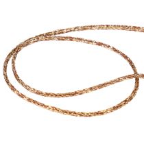 Itens Cordão decorativo brilhante em rolo para artesanato e decoração, 3 mm de espessura, 20 m de comprimento.