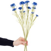 Itens Flor artificial de centáurea para decoração elegante de sala de estar, ideal para o verão, 68 cm, conjunto de 4 peças.