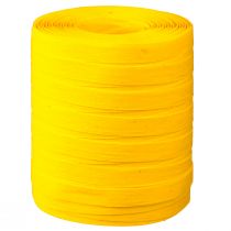 Itens Fita encaracolada, fita para presentes, algodão amarelo, 10mm, 100m, sustentável