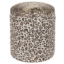 Itens Fita de presente com estampa de leopardo para decoração criativa, fita para enrolar, 10 mm, 100 m