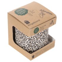 Itens Fita de presente com estampa de leopardo para decoração criativa, fita para enrolar, 10 mm, 100 m
